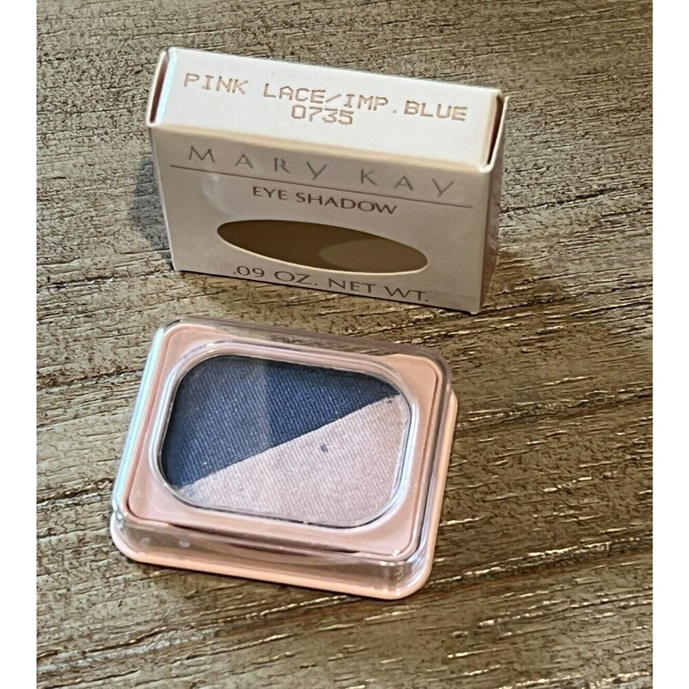 Mary Kay PINK LACE/IMP. BLUE 0735 Perfect Eye Color Eyeshadow Rectangle .09 oz